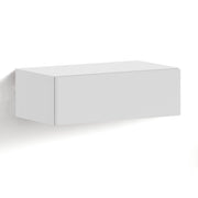Comodino sospeso bianco cm. H.15 x L.45 x P.26