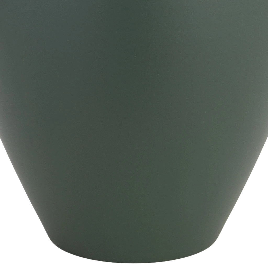 Vaso in metallo nero 24,5x24,5x35,5h cm