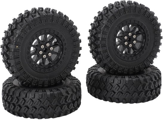Bande di gomma per RC - Pneumatici sostitutivi robusti - Adatti per MN82/LC79 - Installazione semplice - Miglioramento del comportamento di guida - Progettazione elegante - Pneumatici per RC