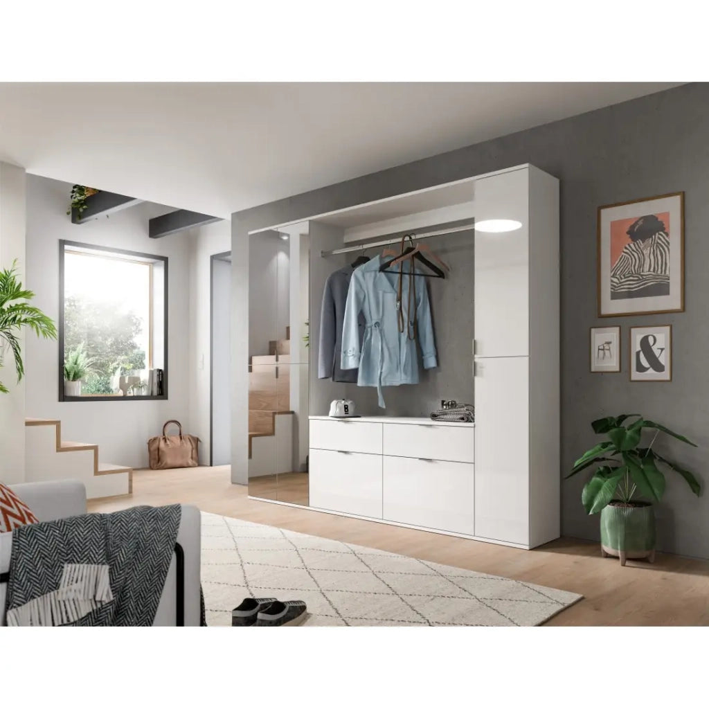 Mobile contenitore BODITE – 4 cassetti – Bianco lucido – Eleganza e ottimizzazione dello spazio