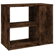 Mobiletto laterale in rovere affumicato pratico contenitore 60 x 30 x 50 cm legno composito marrone 02_0048244