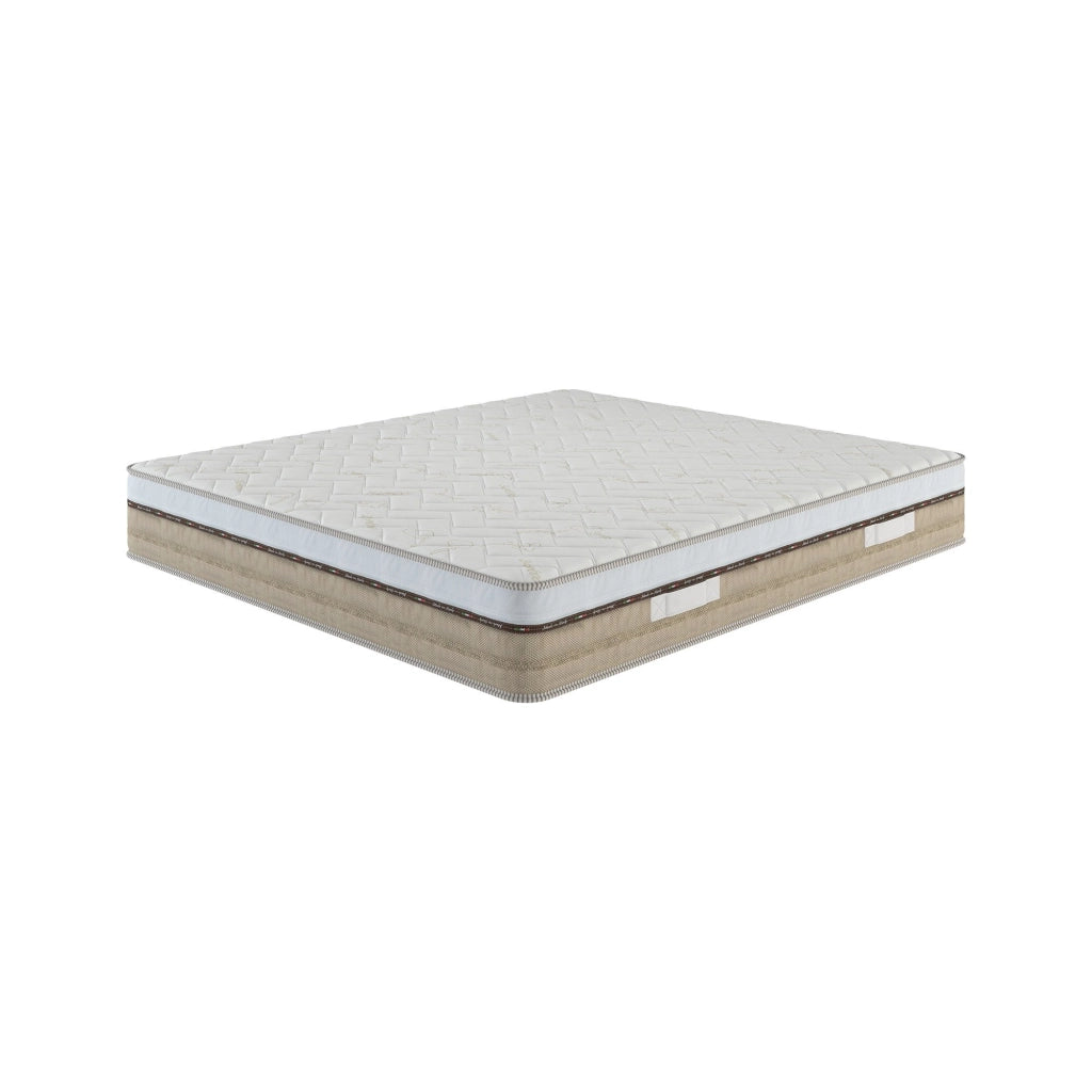 Materasso matrimoniale Cutler, Supporto per il riposo, Materasso per camera da letto, Sostegno per il sonno, Made in Italy, 190x160 h25 cm, Bianco