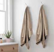 Set di asciugamani in cotone 2 pezzi oversized