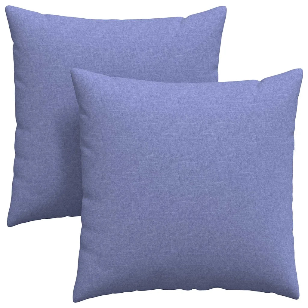 Cuscini da Divano 2 pcs Blu jeans 60 x 60 cm Tessuto 42014011