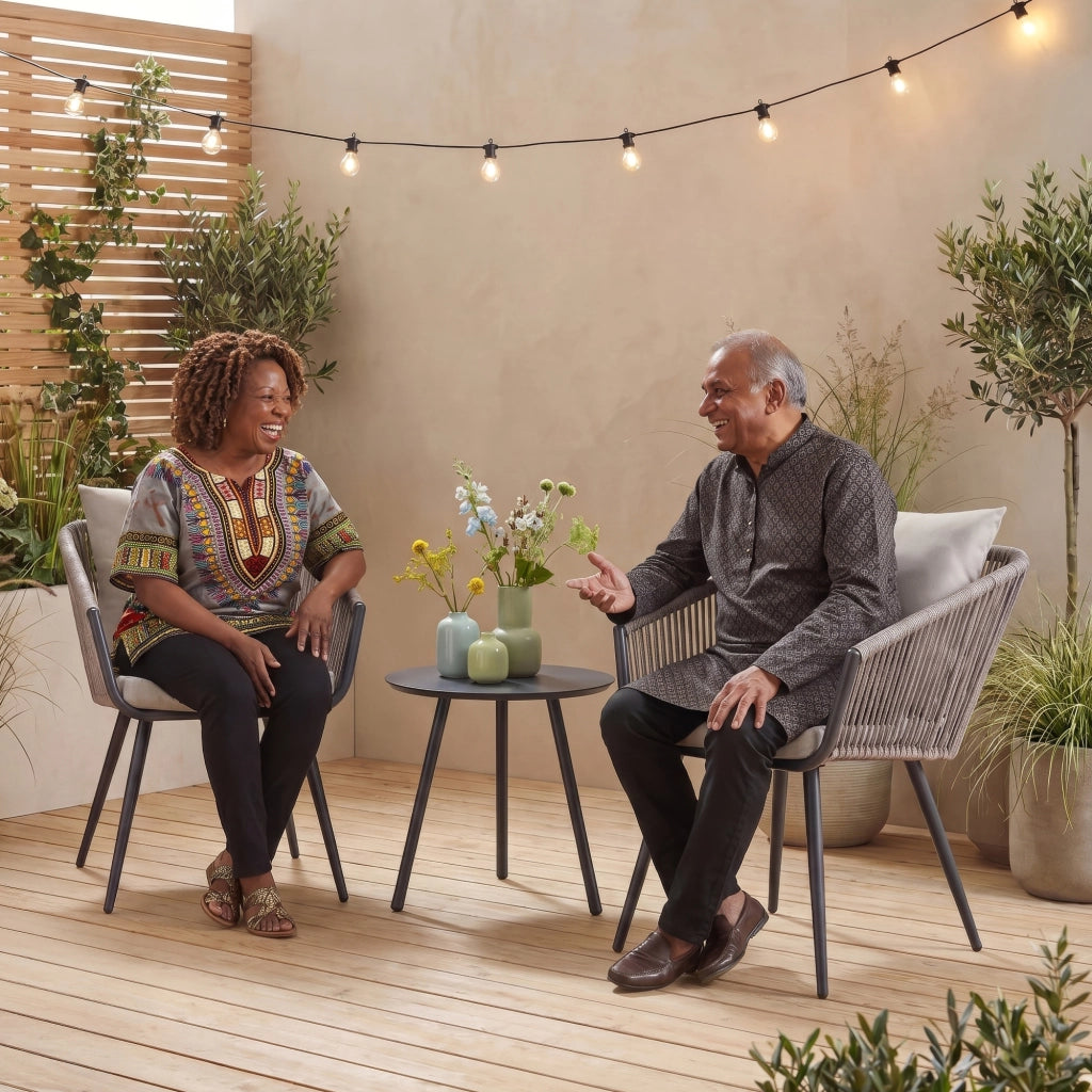 Set Abriola Mobili Esterni da Conversazioni - Antracite / Grigio casa.pro