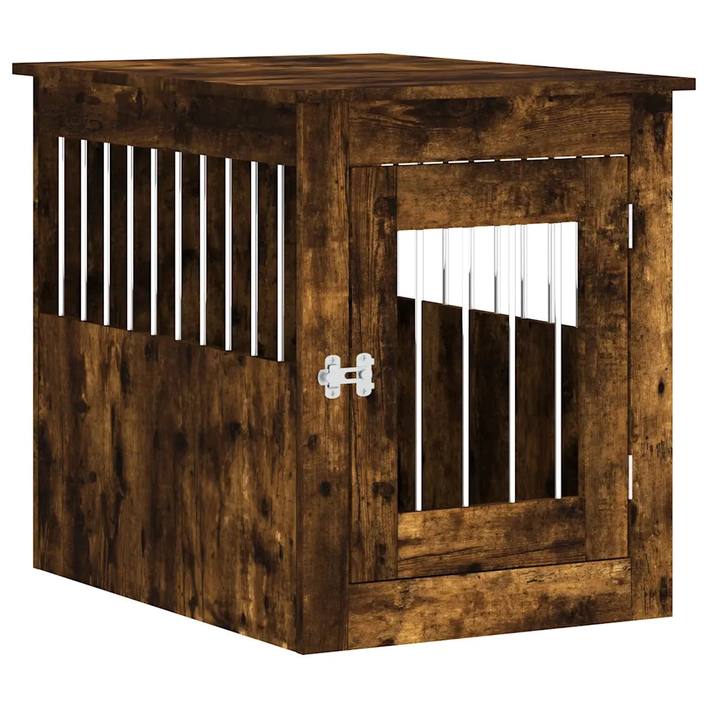 Gabbia Cani da Arredamento Rovere Fumo 55x75x65cm Multistrato CFW7722325