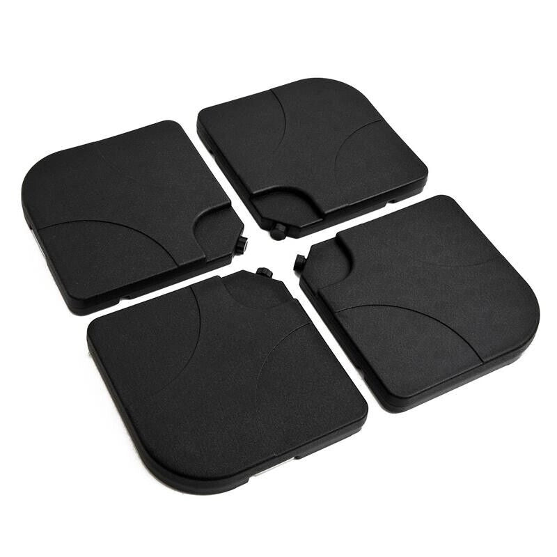 SET 4 PZ BASE PER OMBRELLONE DA GIARDINO IN PLASTICA 50 × 50 × 7.5CM