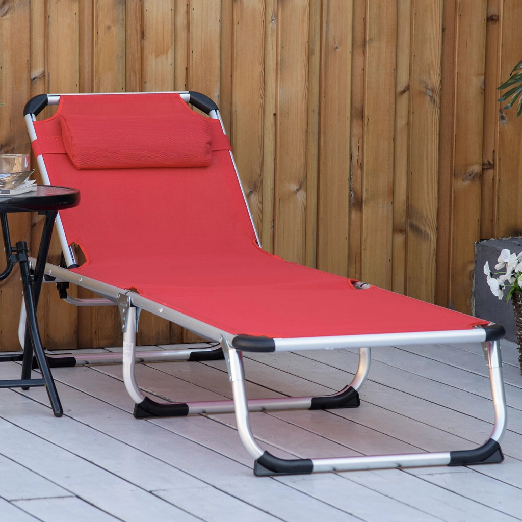 Sdraio pieghevole da giardino con cuscino ¨C Minimal ¨C Grigio 120 kg