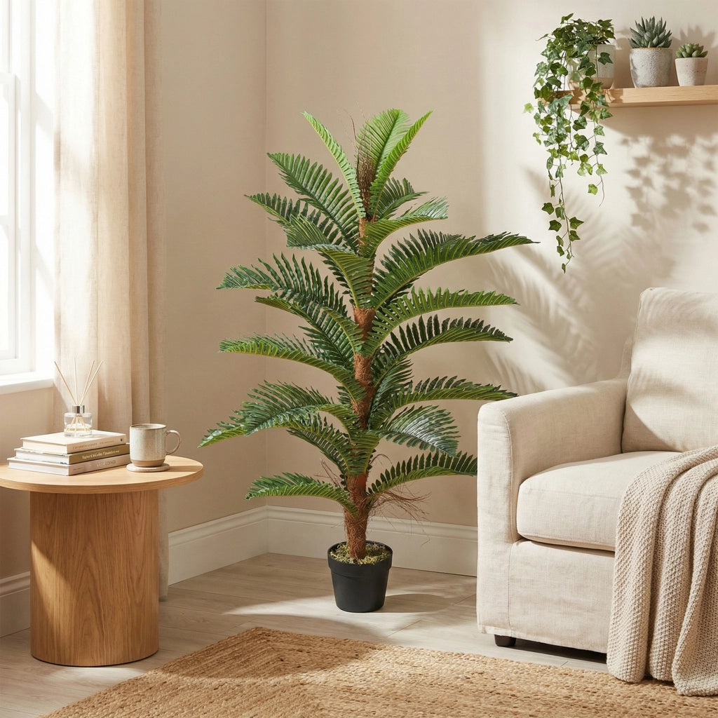 Palma Artificiale 120 cm ¨C Minimal ¨C Verde con vaso in plastica