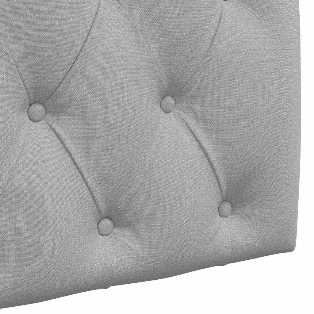 Testiera | Testata sospesa Con luce LED Grigio Nuvola Tessuto
