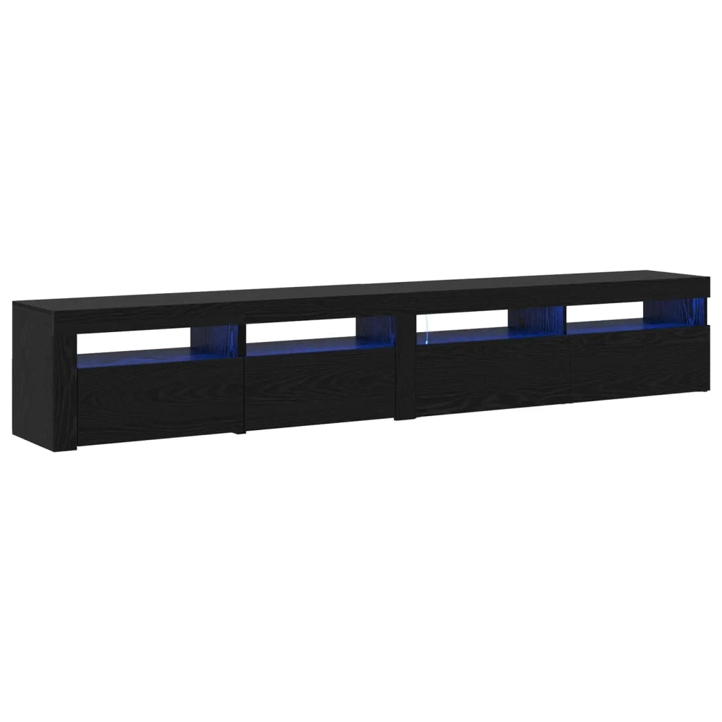 Mobile TV 2 pcs Rovere Nero 240 x 35 x 40 cm Legno multistrato 3332491
