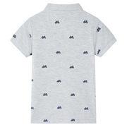 Polo per Bambini Grigio Mélange 128 12167