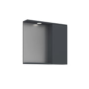 Mobile da bagno con specchio "Purus 80" - 75 x 18 x 68 cm - Antracite opaco