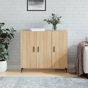 Credenza Rovere Sonoma 90x34x80 cm in Legno Multistrato 828127