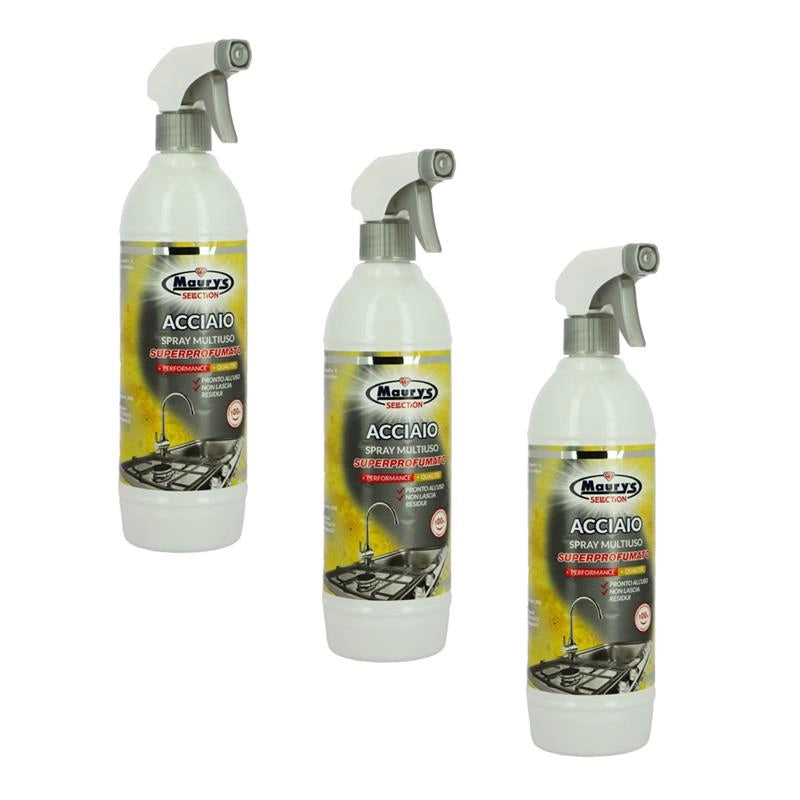 MAURY'S SPRAY MULTIUSO ACCIAIO SUPERPROFUMATO 750ML , SET3PZ