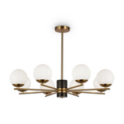 Lampada a sospensione Maytoni Marble Ø81 ottone 8 luci