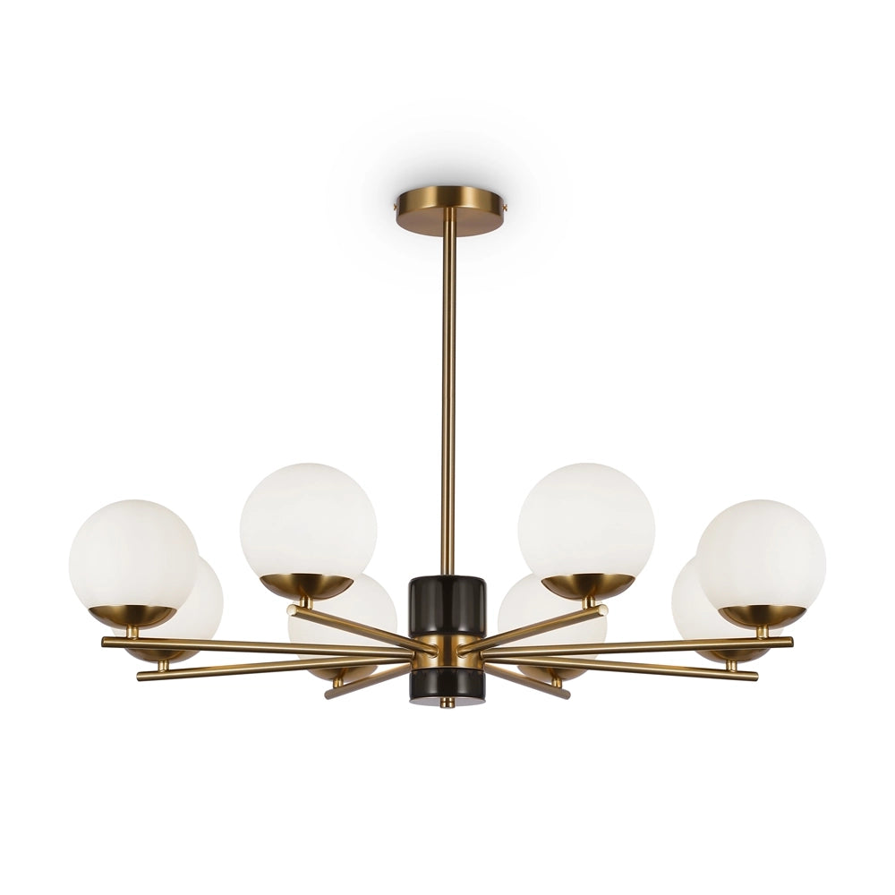Lampada a sospensione Maytoni Marble Ø81 ottone 8 luci
