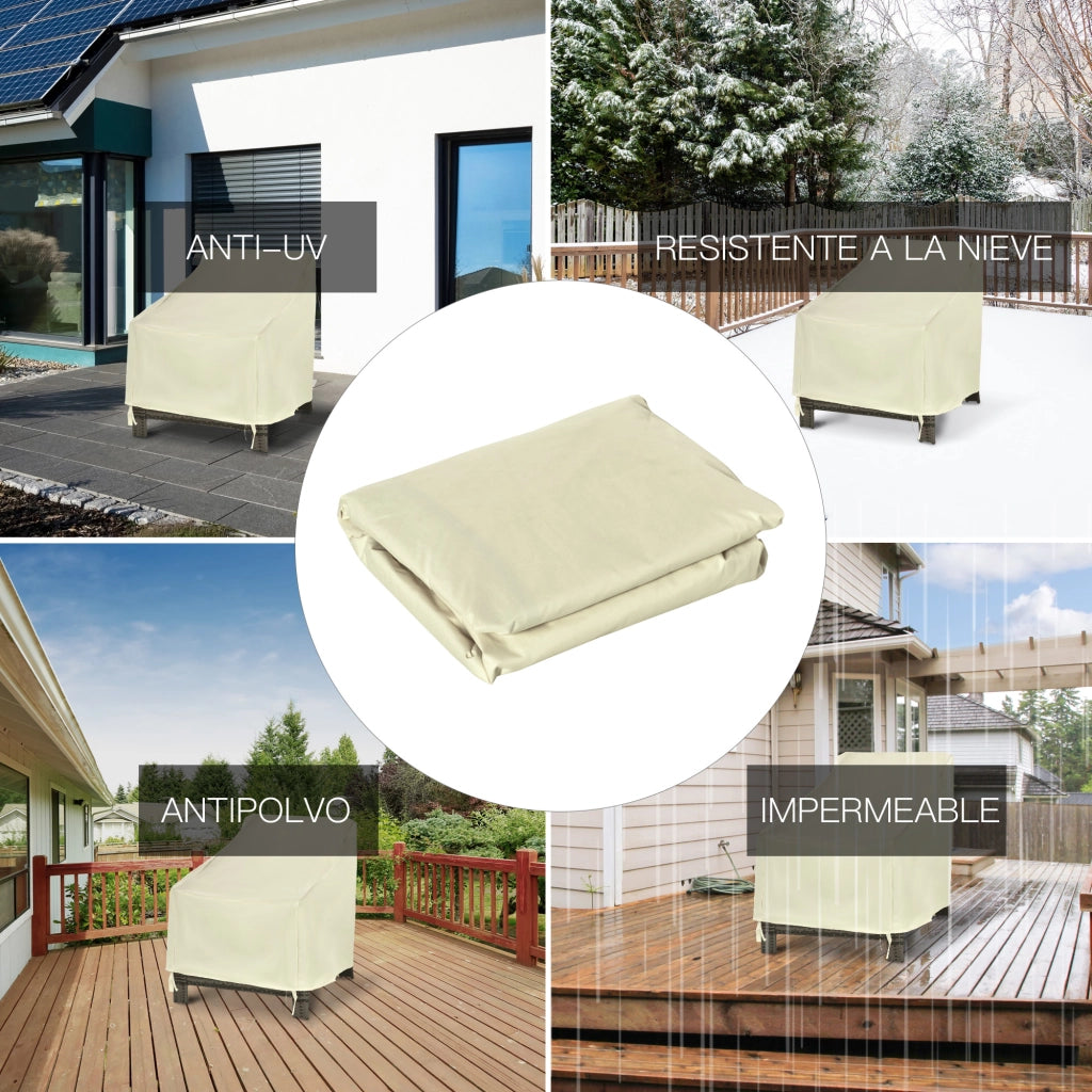 Funda Protectora per Mobili da Giardino ¨C Minimal ¨C Beige 68x87x77cm