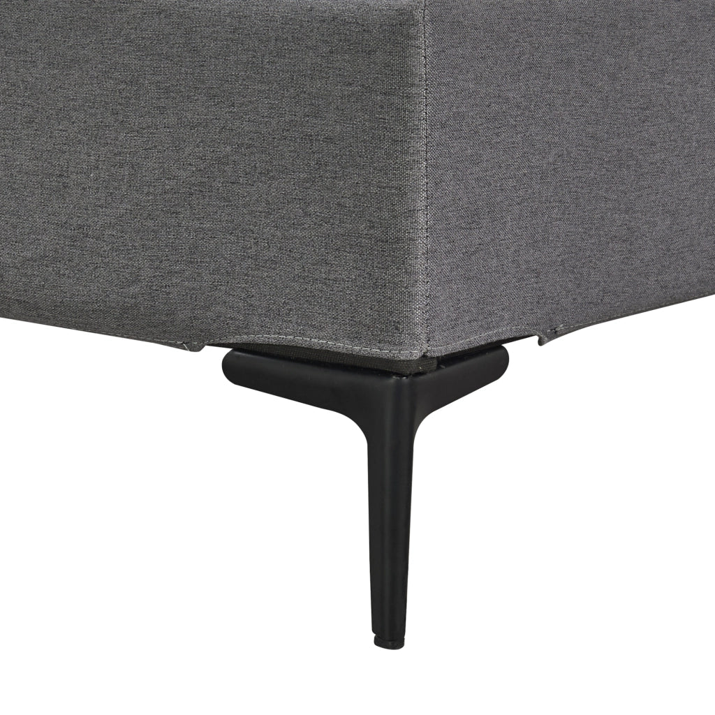 Letto Matrimoniale Lilla 180x200 cm con Fodera Protettiva - Grigio Scuro [en.casa]