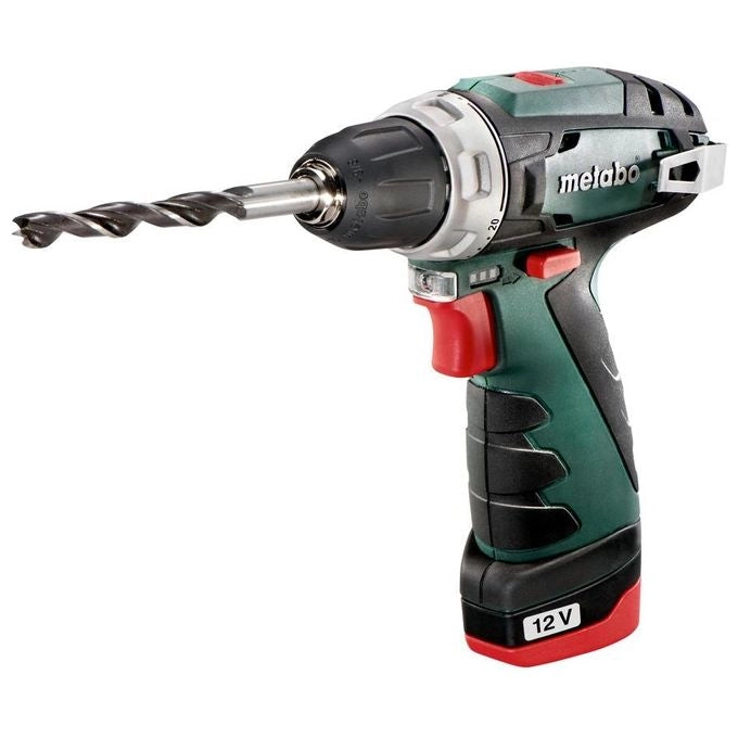 Metabo POWERMAXX BS BASIC 1400 Giri/min Senza chiave 800 g Nero, Rosso