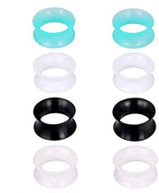 Set di tunnel per orecchie in silicone - 4 pezzi - Misure 6/8/10/12/14/16/20 mm - Orecchini per bambini - Idonei per la pelle sensibile - Duraturi e comodi - Espanditori per orecchie