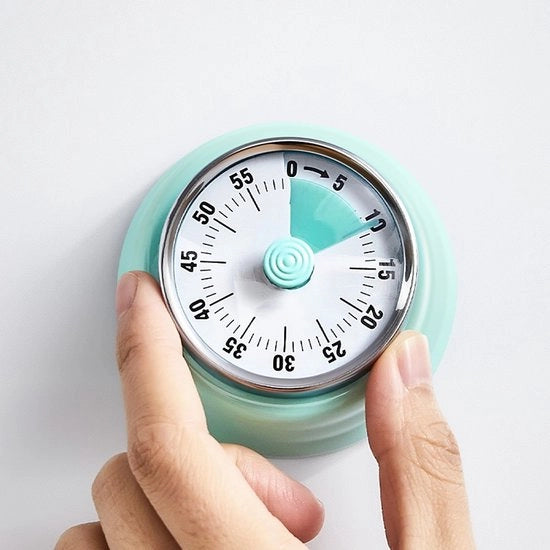 Orologio da cucina, timer meccanico, avviso, rotondo, sveglia, orologio countdown, visivo magnetico.