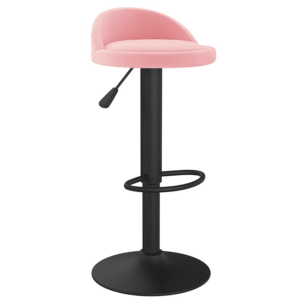 Sgabello da Bar Rosa in Velluto 333595