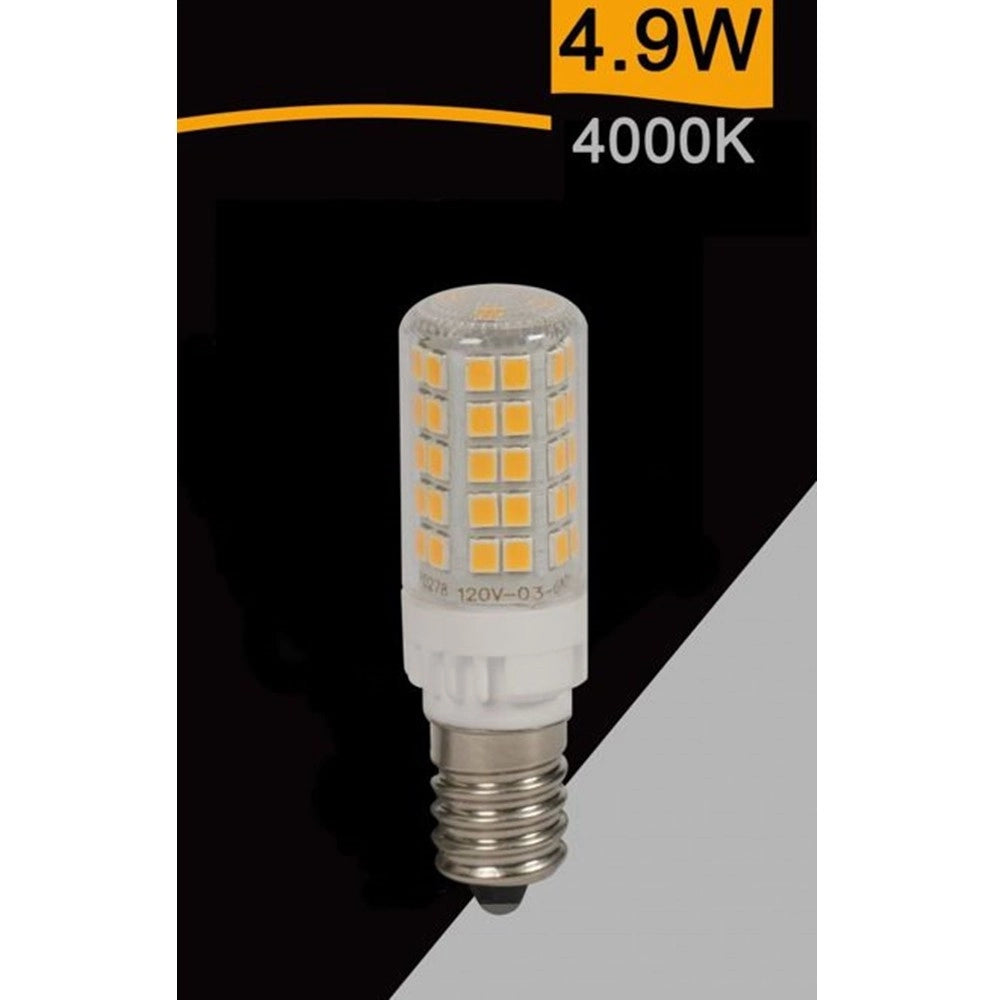 Trade Shop - Lampadina Led E14 4.9w 600lm Tubolare Luce 3000k 6500k 4000k Sparac-e14-4.9w-ce2 -