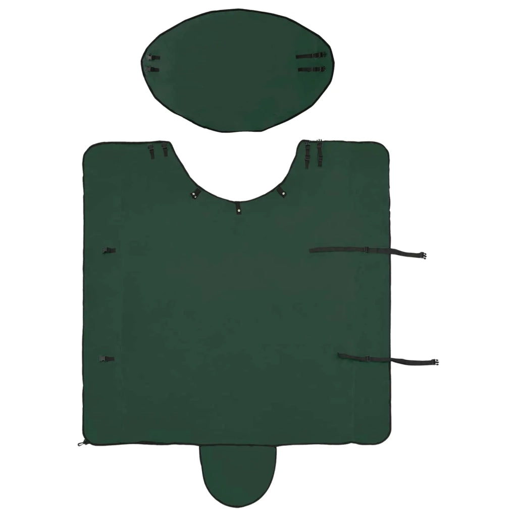 Coperta per Cavalli Verde scuro completo 155 cm Poliestere 42013285
