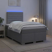 Letto box spring con materasso Grigio Chiaro 120 x 200 cm 3454838