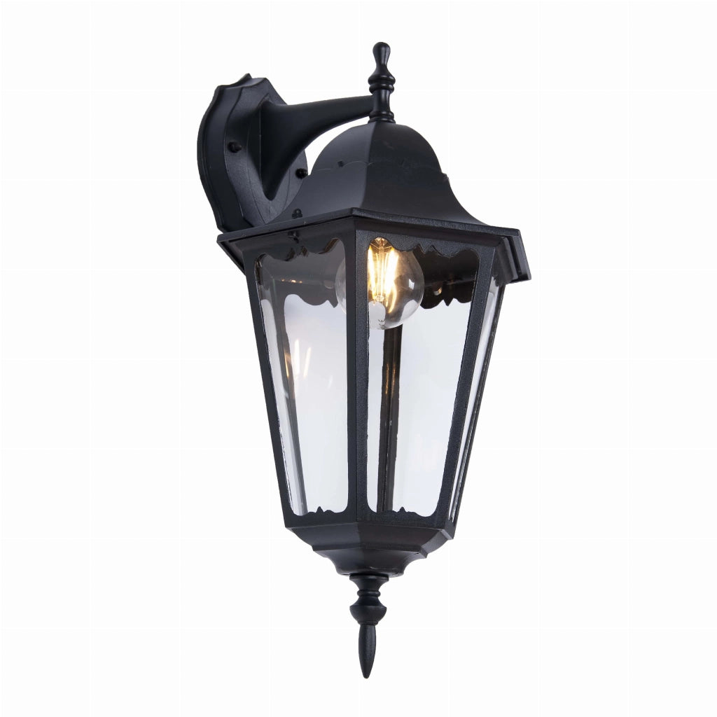 Applique esterno LOZANA K-5006A Down Kaja nero IP44 E27