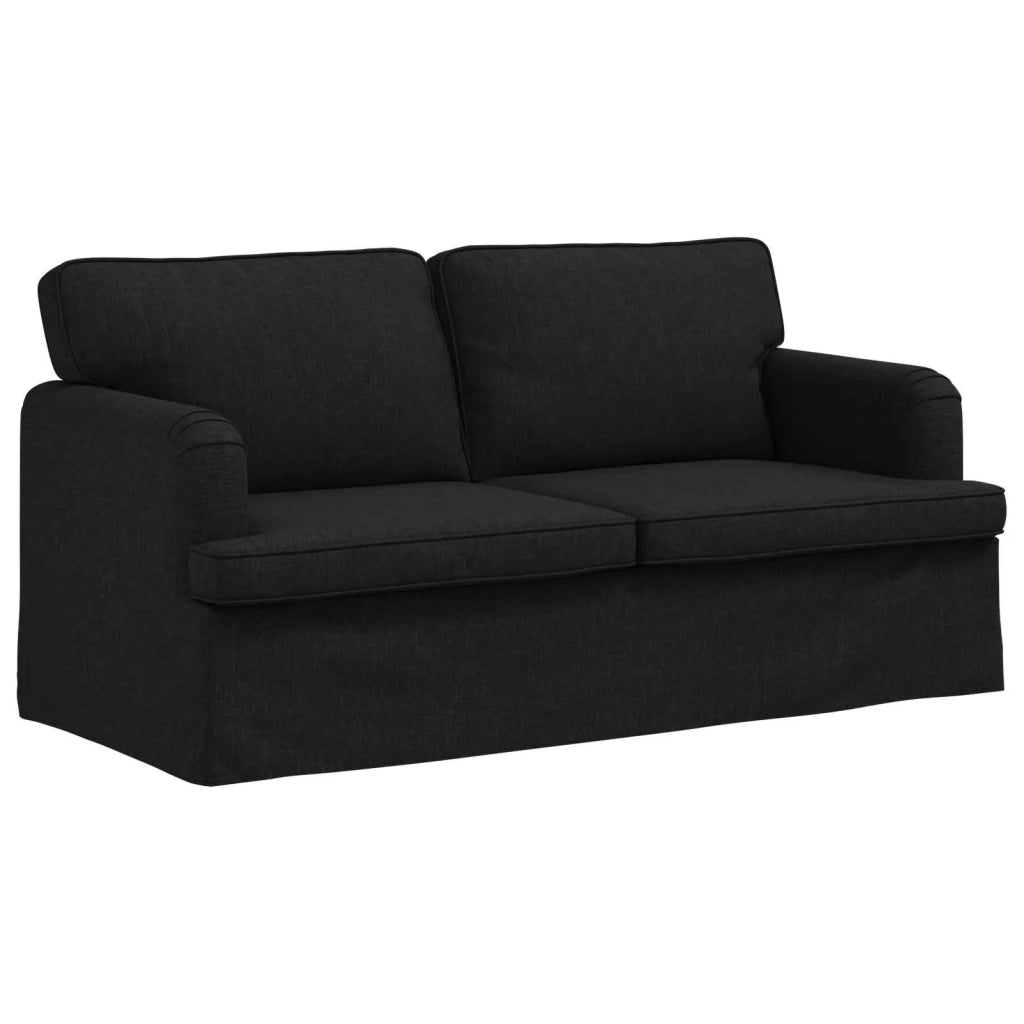 Set di divani 2 pcs Nero 162 x 80 x 85 cm Tessuto 3407562