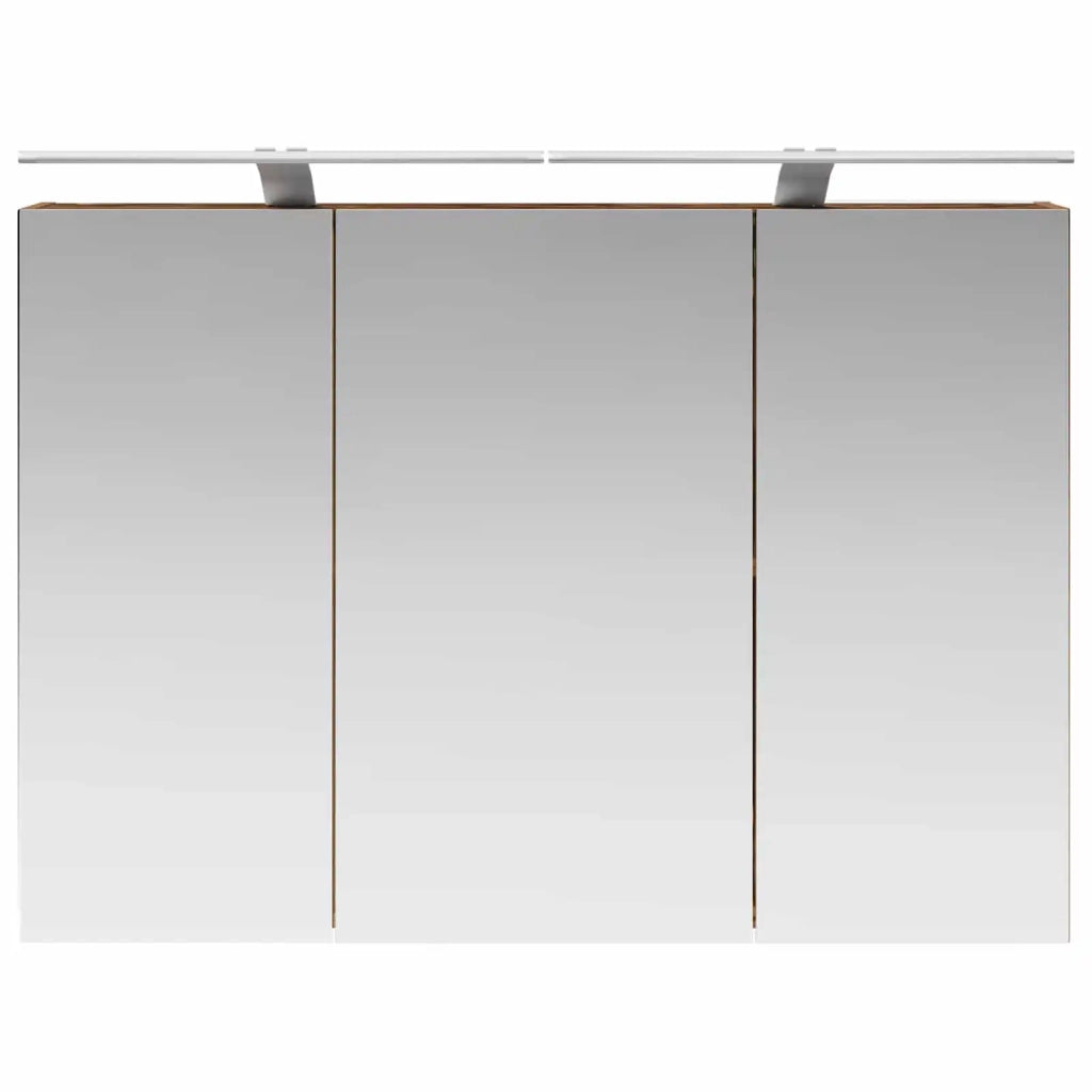 Mobiletto per specchio da bagno con lo scaffale Legno vecchio 889133