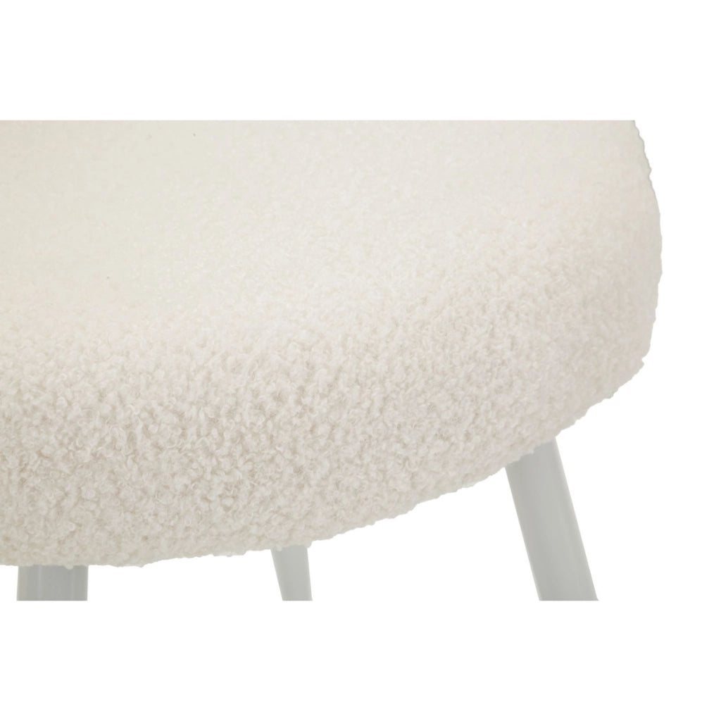 Sedia Fiocco, Bianco, MDF, 40x40x67 cm
