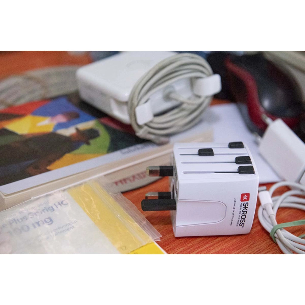 Adattatore da viaggio universale compatto MUV Micro Bianco Skross