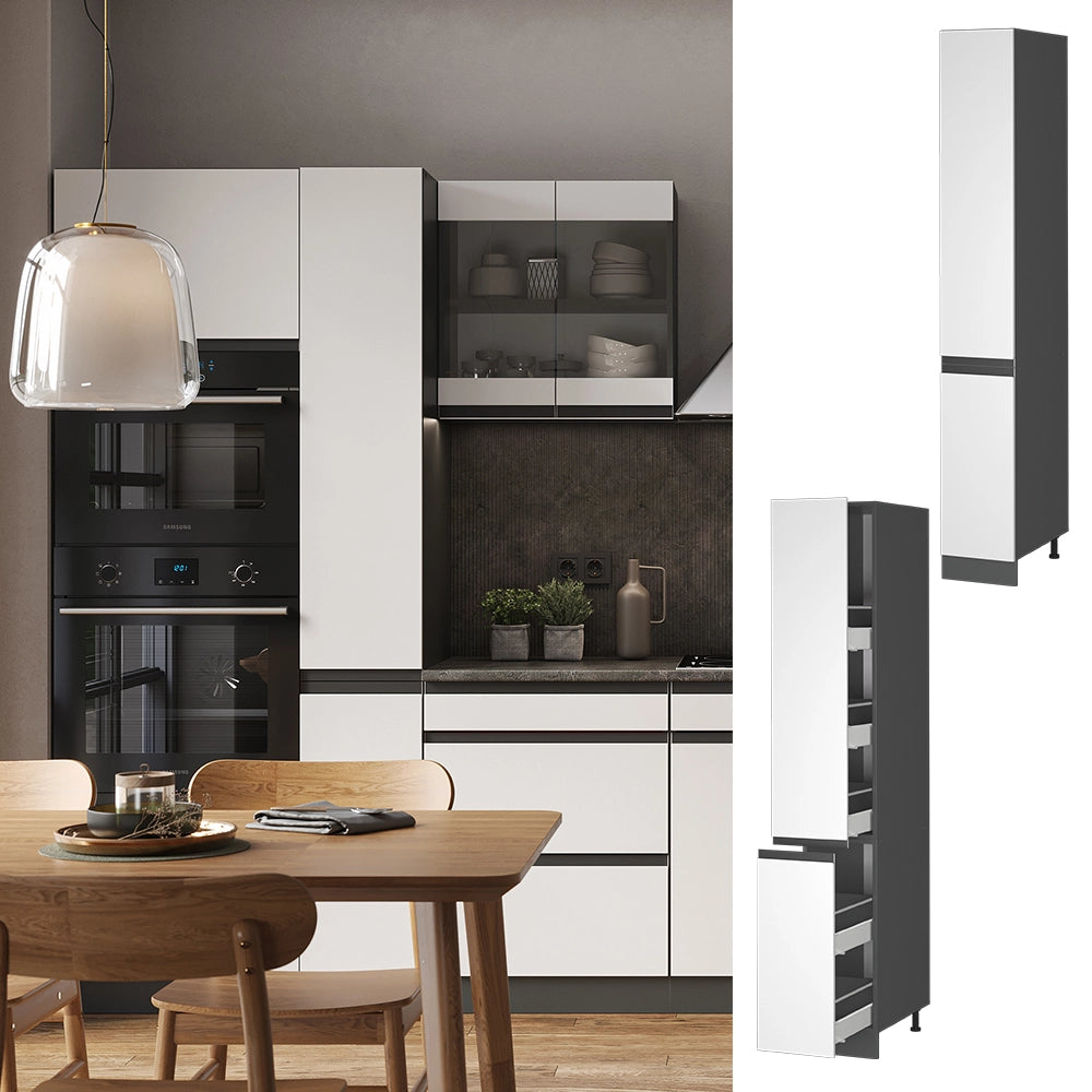 Vicco Mobile alto Bianco 30 cm Forma a J