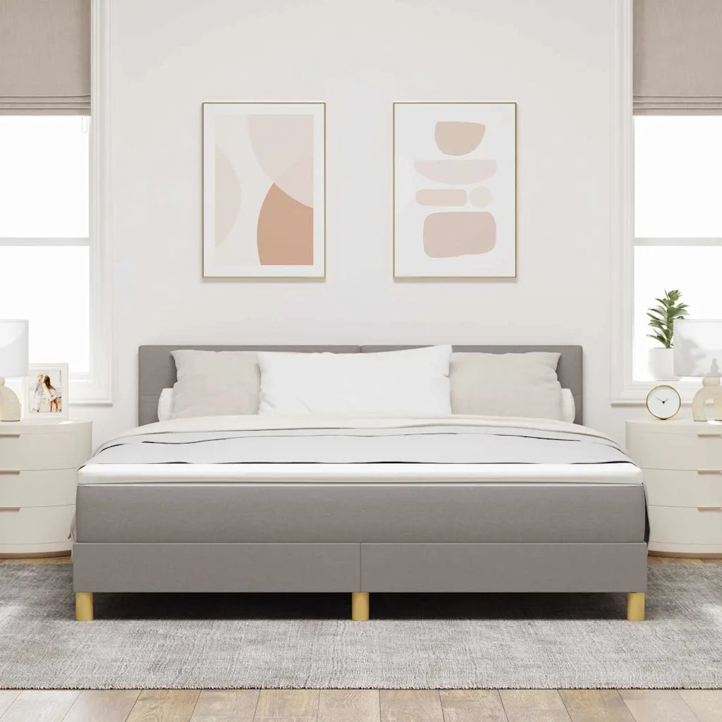 Letto a Sorgente LED con materasso Talpa 180 x 200 cm Tessuto