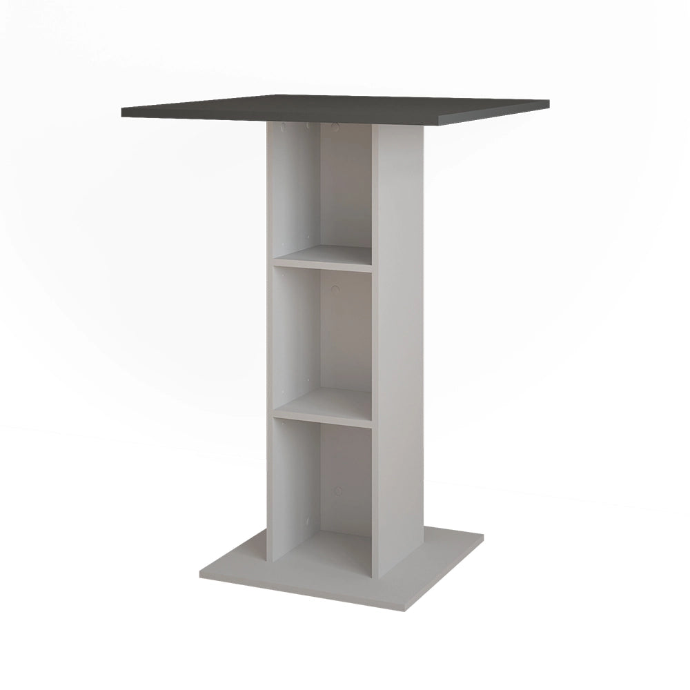 Vicco Tavolo da bar Antracite/bianco 75 x 75 cm