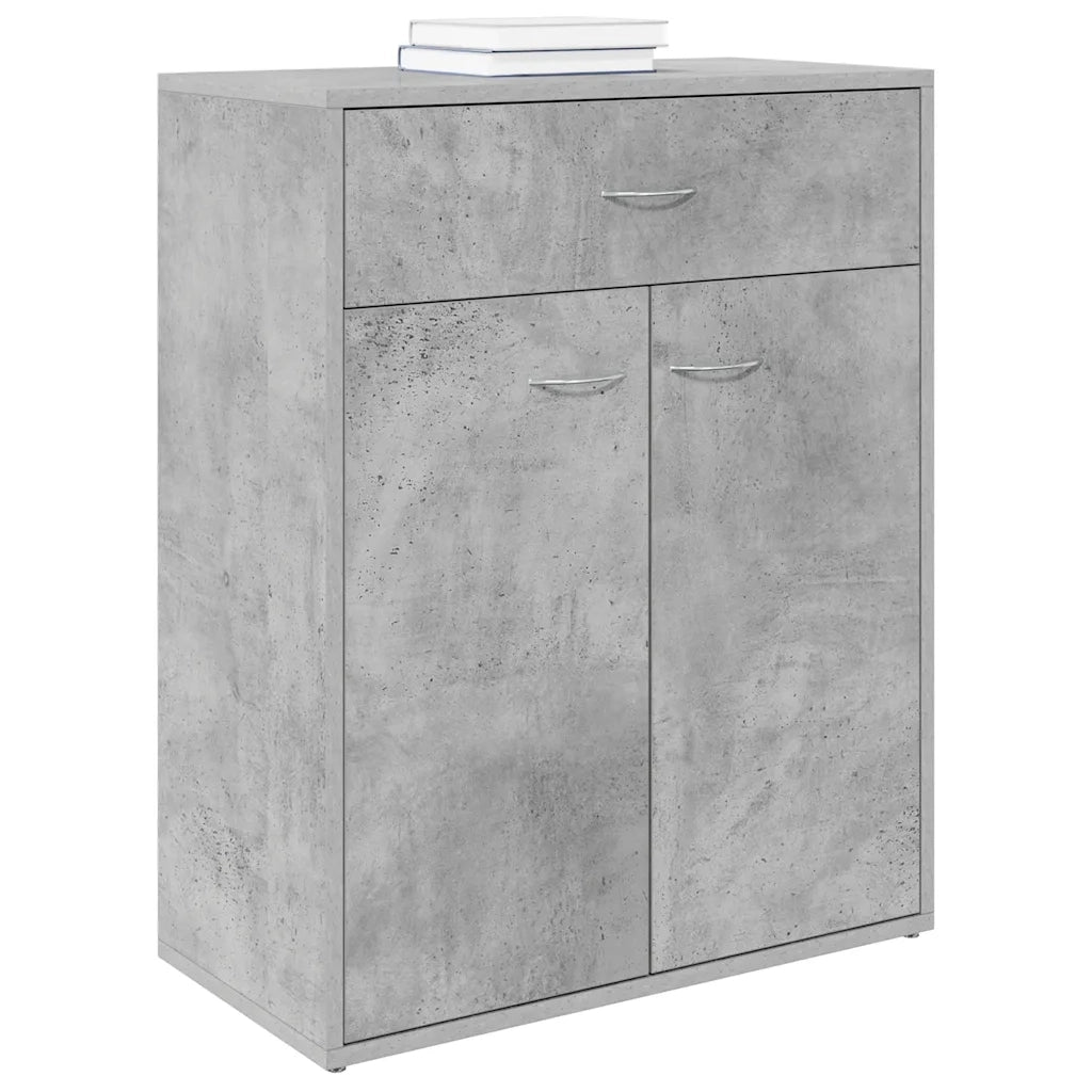 Credenza Grigio Cemento 60x30x75 cm in Legno Multistrato 800715