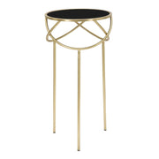 Tavolino VKH593, Oro, Metallo, 40x40x80 cm