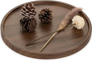Ladro decorativo in legno rotondo - noce - 30 cm