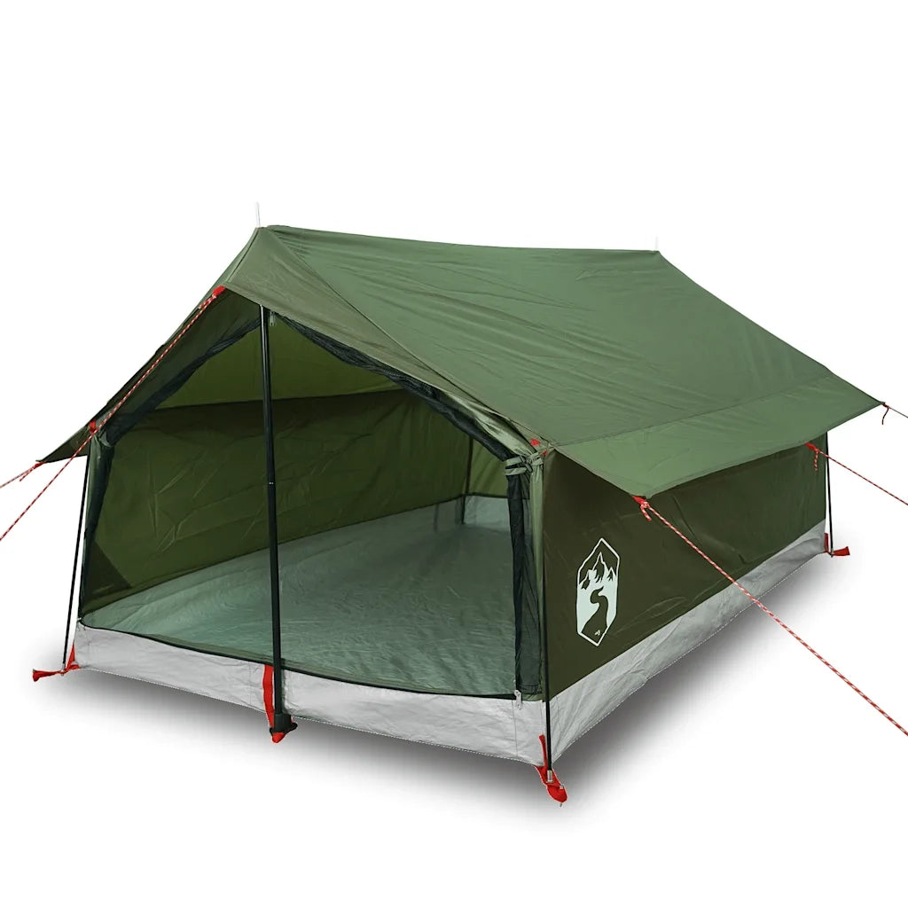 Tenda da Campeggio per 2 Persone Verde Oliva Impermeabile 4009621