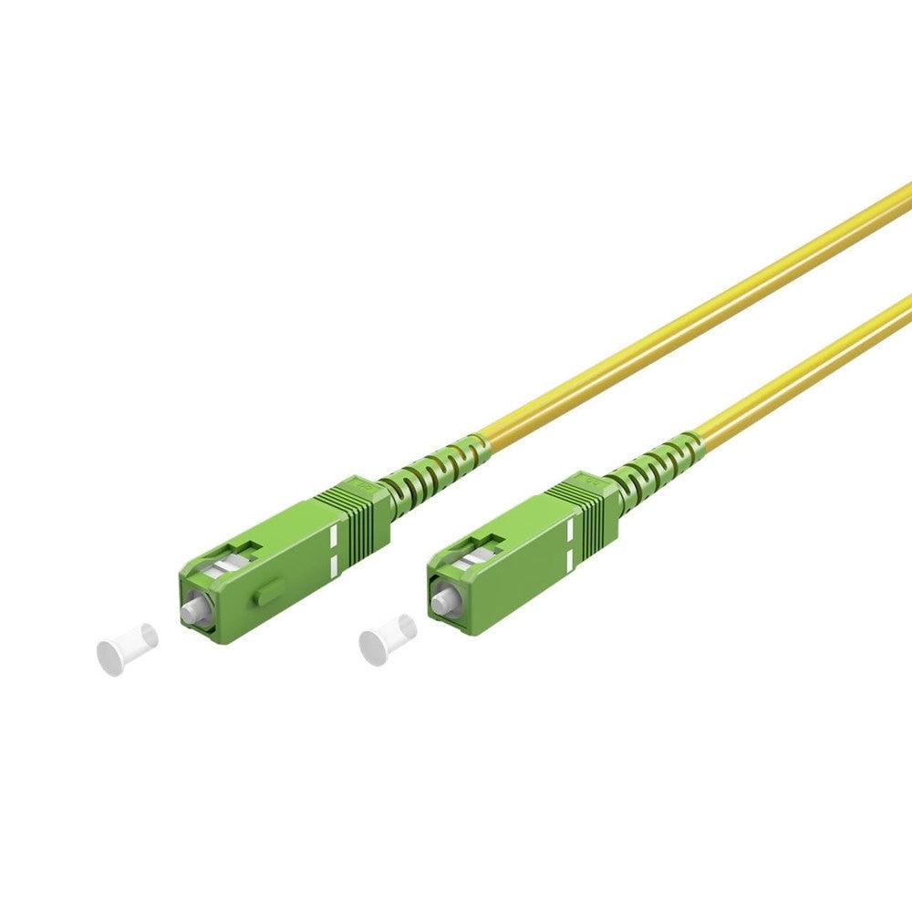 Trade Shop - Cavo Fibra Ottica Monomodale 9/125 Sc-apc 10 Mt Per Router Notebook Fo-d005-10m -