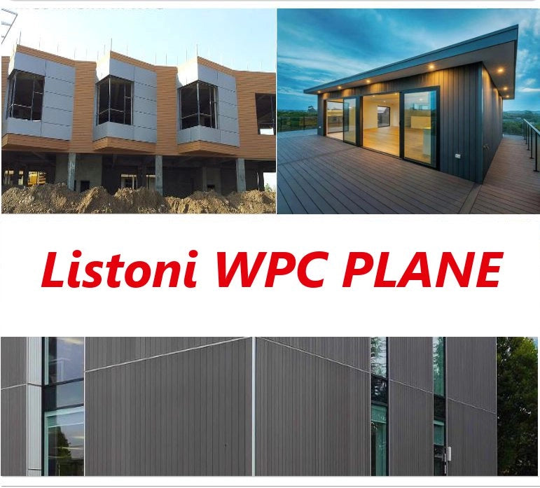 Listoni WPC Plane 10m² per rivestimenti colore Rovere listone 150x2200mm spessore 11mm