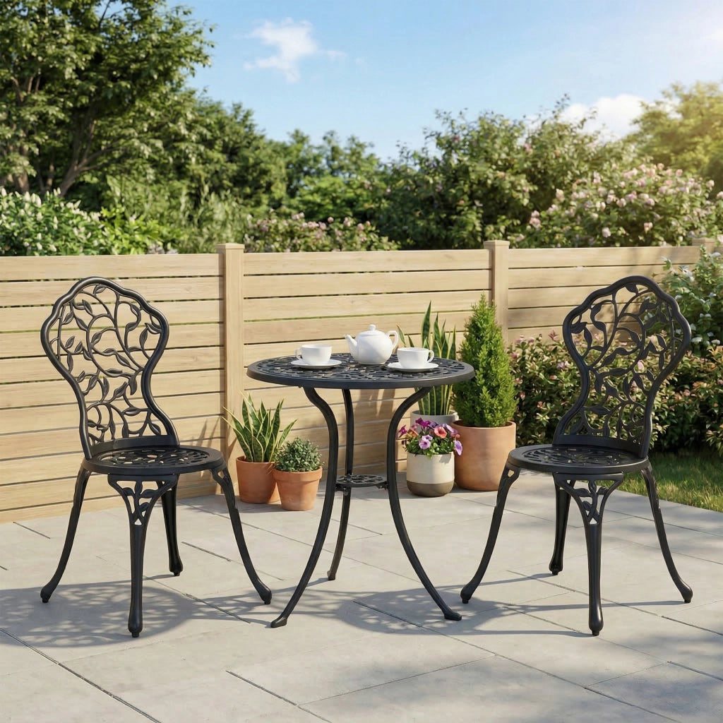 Set da bistrot 3 pezzi ¨C Minimal ¨C nero