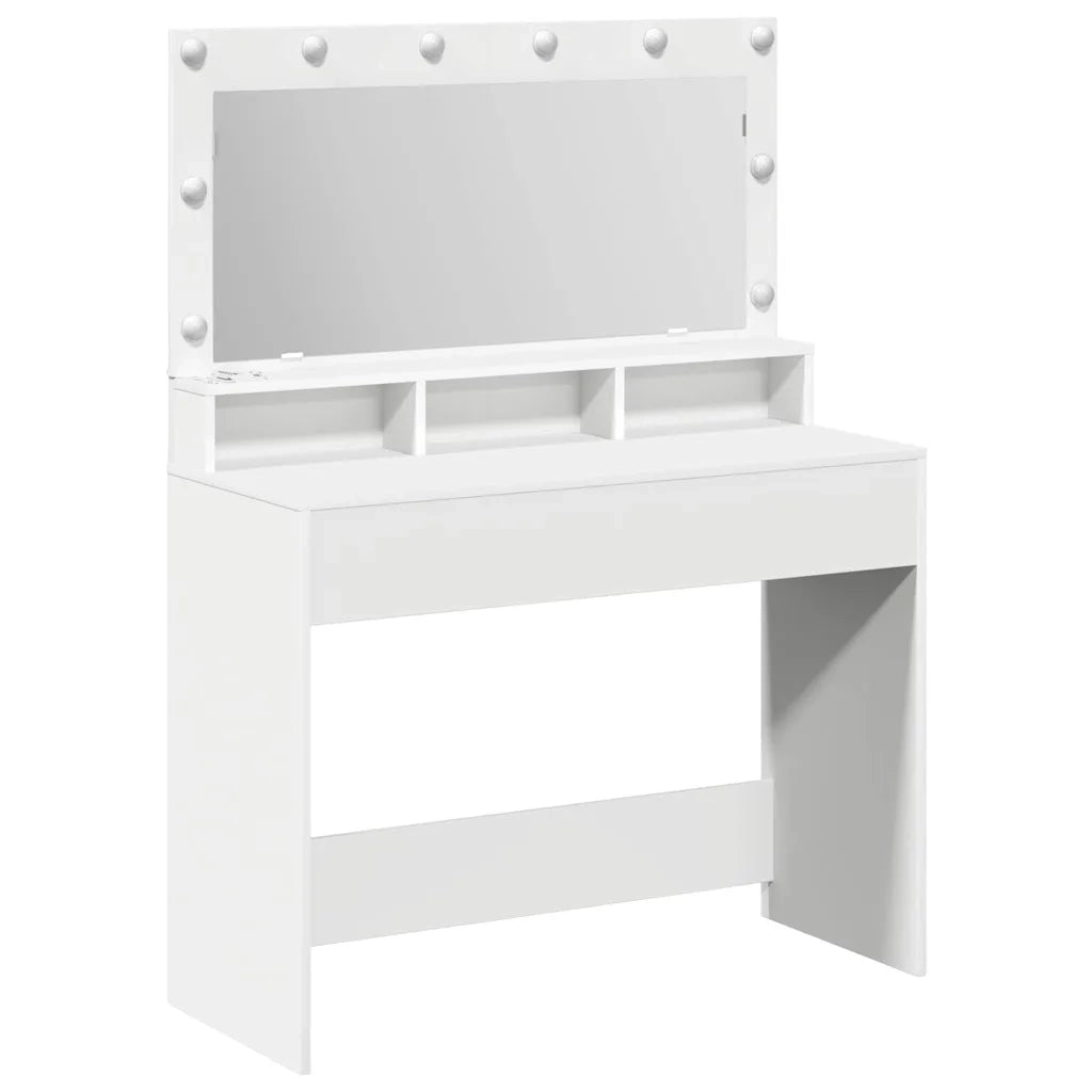Tavolo da Trucco Bianco 100 x 41 x 135 cm Legno multistrato