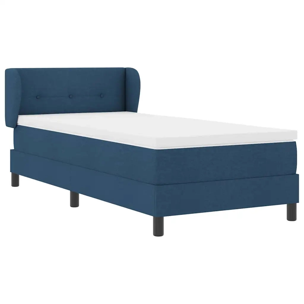 Letto a molle con materasso Blu 100 x 200 cm Tessuto 3340016