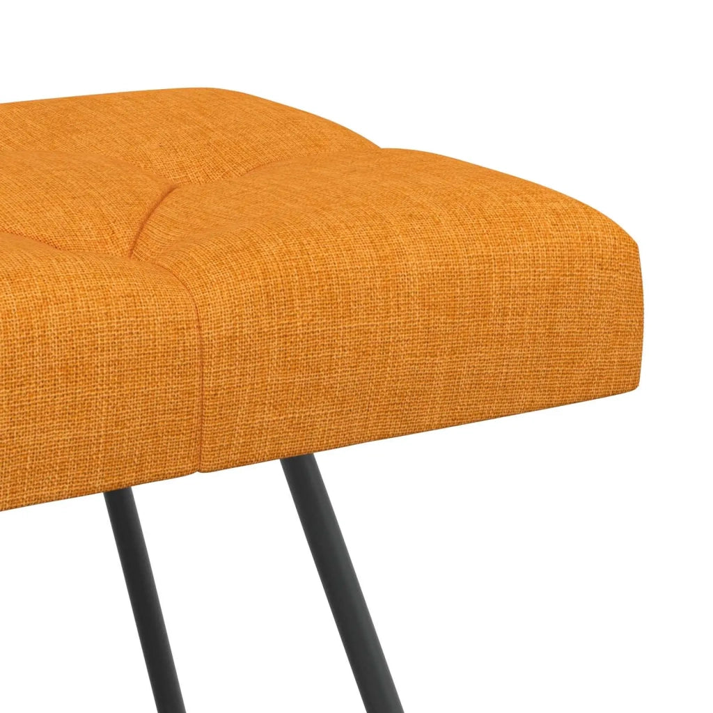 Panchina con bottoni imbottiti Giallo Scuro 110 x 40 x 46 cm 42038380