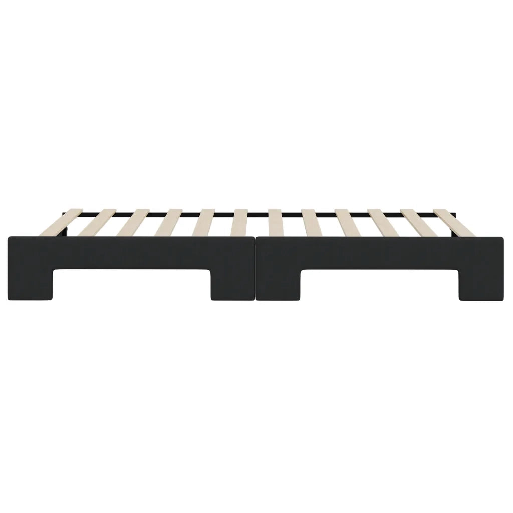 Divano letto | Sof¨¤ letto | Letto singolo Estraibile Nero 80x200 Tessuto