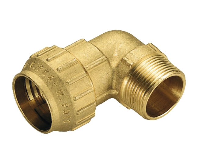RACCORDO CURVO IN OTTONE MASCHIO ø20X11/2   TIEMME RACCORDERIE SPA